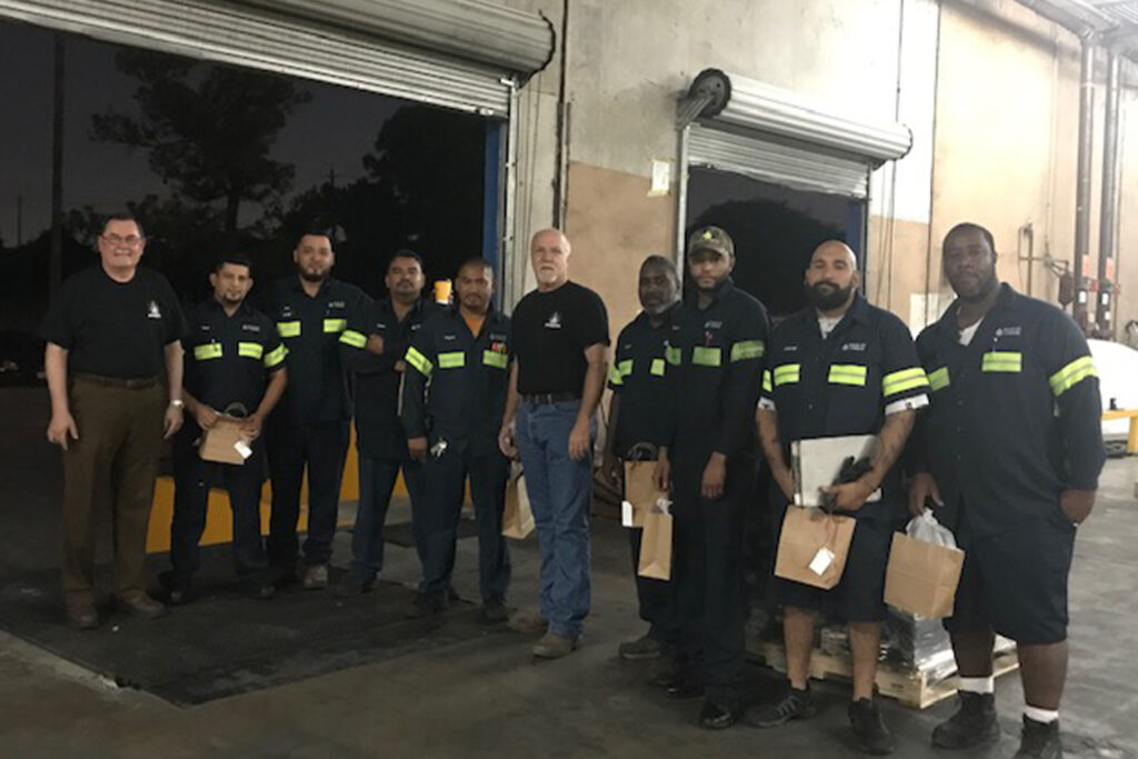 A group picture of our Houston location truck drivers.